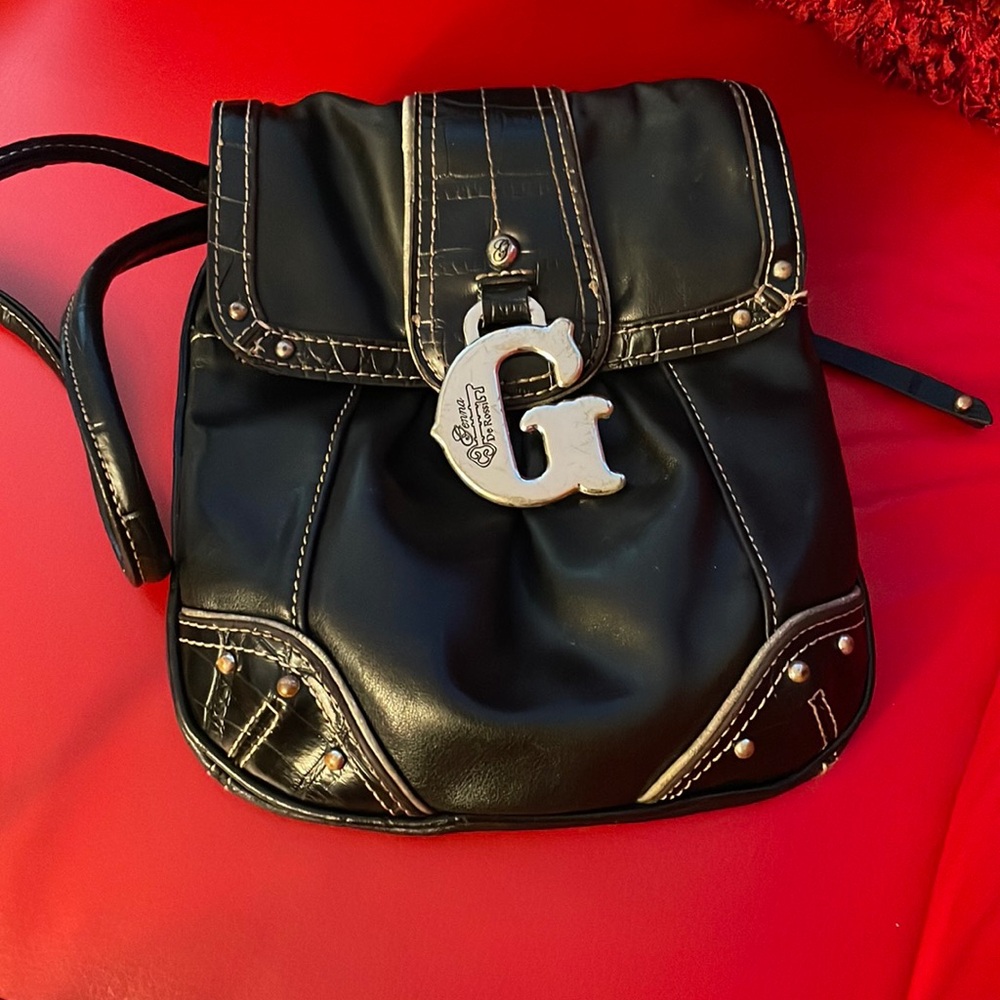 Genna De Rossi Vintage Retro Leather Snakeprint Crossbody